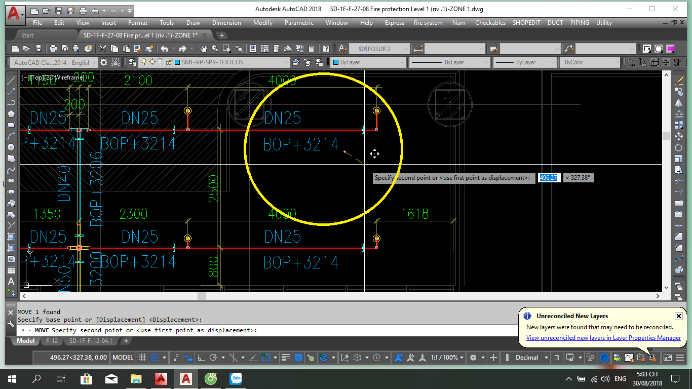 Mất cách làm hiện trước di chuyển đối tượng khi dùng lệnh di chuyển