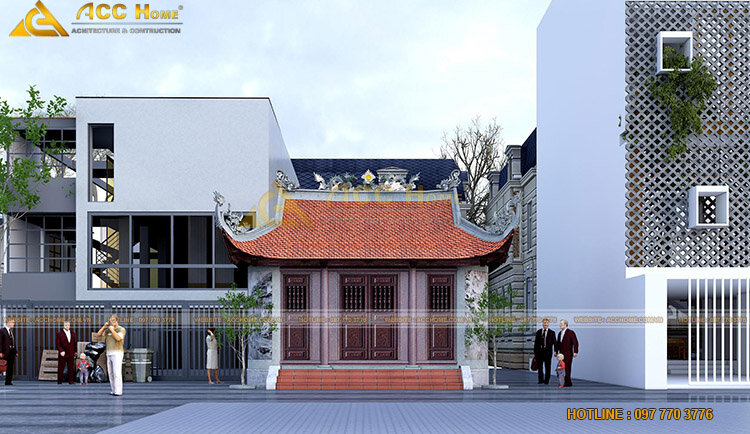 Mẫu thiết kế nhà thờ họ 4 mái đẹp tại Bắc Ninh - Xây dựng công trình ...