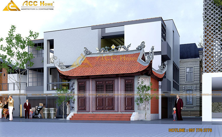 Mẫu thiết kế nhà thờ họ 4 mái đẹp tại Bắc Ninh - Xây dựng công trình ...